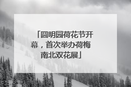 圆明园荷花节开幕，首次举办荷梅南北双花展