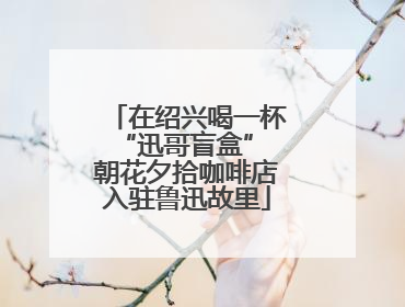 在绍兴喝一杯“迅哥盲盒” 朝花夕拾咖啡店入驻鲁迅故里