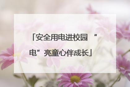 安全用电进校园 “电”亮童心伴成长