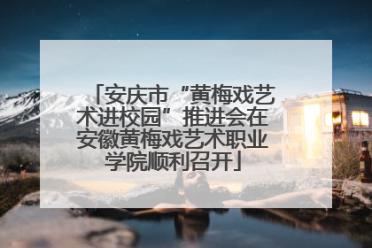 安庆市“黄梅戏艺术进校园”推进会在安徽黄梅戏艺术职业学院顺利召开