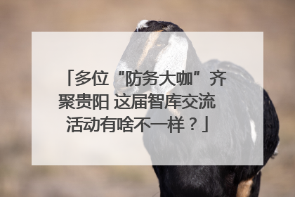 多位“防务大咖”齐聚贵阳 这届智库交流活动有啥不一样？