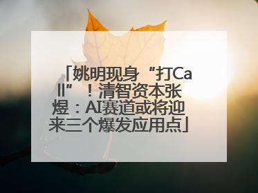 姚明现身“打Call”！清智资本张煜：AI赛道或将迎来三个爆发应用点