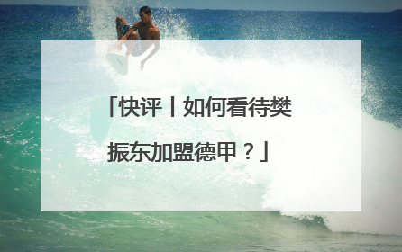 快评丨如何看待樊振东加盟德甲？