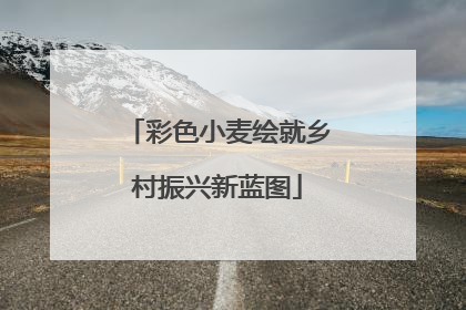 彩色小麦绘就乡村振兴新蓝图