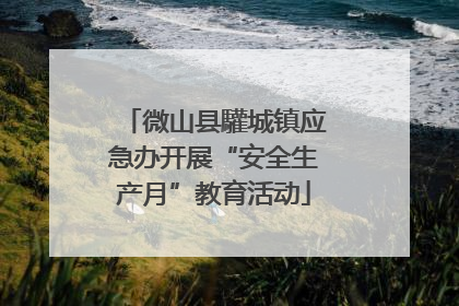 微山县驩城镇应急办开展“安全生产月”教育活动