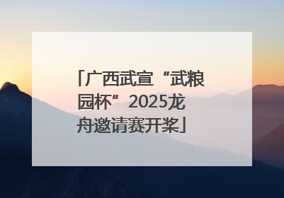 广西武宣“武粮园杯”2025龙舟邀请赛开桨