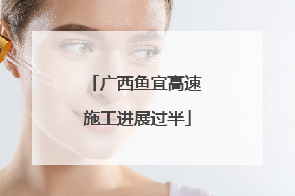 广西鱼宜高速施工进展过半