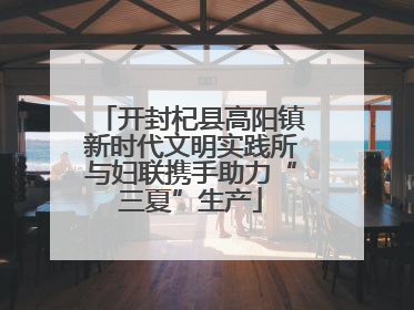 开封杞县高阳镇新时代文明实践所与妇联携手助力“三夏”生产