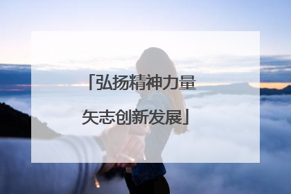 弘扬精神力量 矢志创新发展