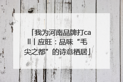 我为河南品牌打call丨应旺：品味“毛尖之都”的诗意栖居