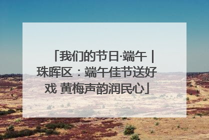 我们的节日·端午｜珠晖区：端午佳节送好戏 黄梅声韵润民心