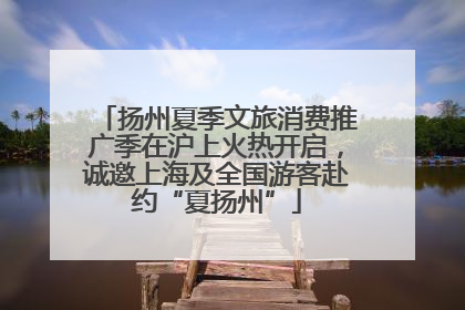 扬州夏季文旅消费推广季在沪上火热开启，诚邀上海及全国游客赴约“夏扬州”