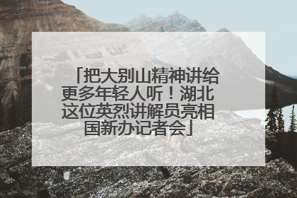 把大别山精神讲给更多年轻人听！湖北这位英烈讲解员亮相国新办记者会