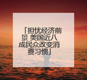 担忧经济前景 美国近八成民众改变消费习惯