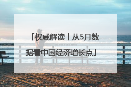 权威解读丨从5月数据看中国经济增长点