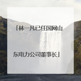 林一凡已任国网山东电力公司董事长