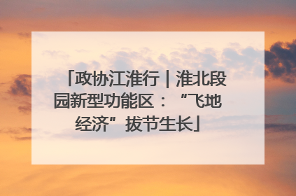 政协江淮行｜淮北段园新型功能区：“飞地经济”拔节生长