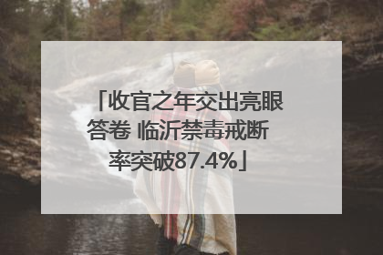 收官之年交出亮眼答卷 临沂禁毒戒断率突破87.4%