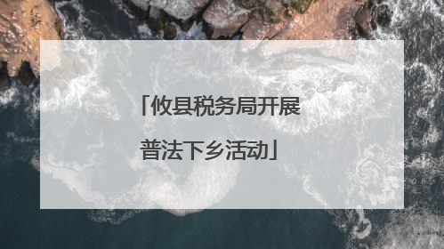 攸县税务局开展普法下乡活动