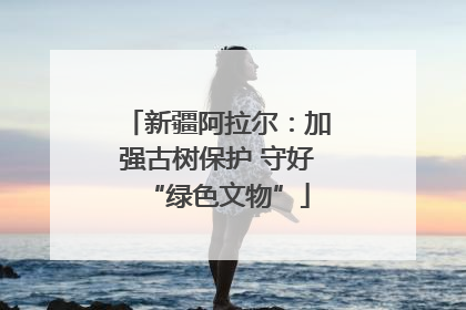 新疆阿拉尔：加强古树保护 守好“绿色文物”