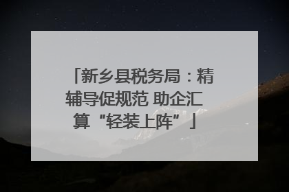 新乡县税务局：精辅导促规范 助企汇算“轻装上阵”