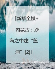 新华全媒+｜内蒙古：沙海之中建“蓝海”(2)