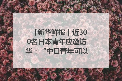新华鲜报｜近300名日本青年应邀访华：“中日青年可以创造更好的未来”
