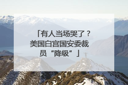 有人当场哭了？美国白宫国安委裁员“降级”