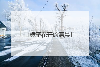 栀子花开的清晨