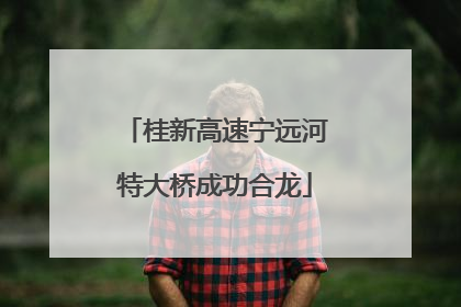 桂新高速宁远河特大桥成功合龙