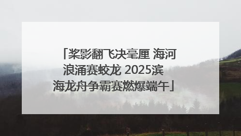 桨影翻飞决毫厘 海河浪涌赛蛟龙 2025滨海龙舟争霸赛燃爆端午
