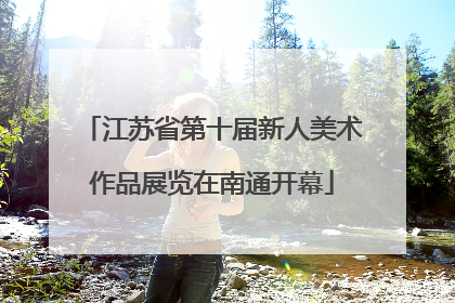 江苏省第十届新人美术作品展览在南通开幕