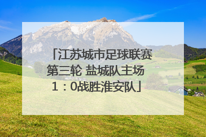 江苏城市足球联赛第三轮 盐城队主场1：0战胜淮安队