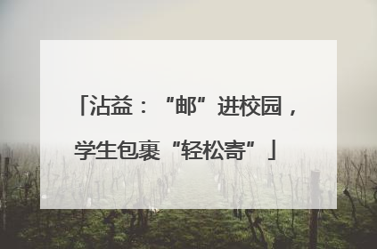 沾益：“邮”进校园，学生包裹“轻松寄”