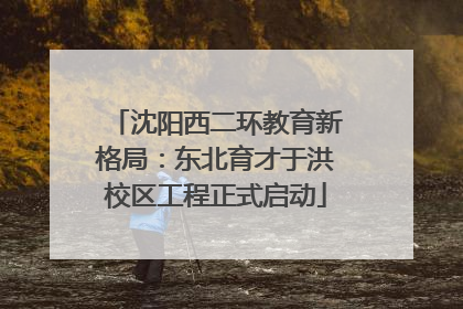 沈阳西二环教育新格局：东北育才于洪校区工程正式启动