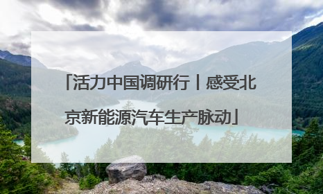 活力中国调研行丨感受北京新能源汽车生产脉动