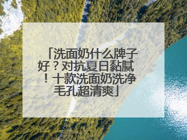 洗面奶什么牌子好？对抗夏日黏腻！十款洗面奶洗净毛孔超清爽