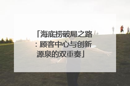 海底捞破局之路：顾客中心与创新源泉的双重奏