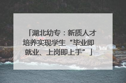 湖北幼专：新质人才培养实现学生“毕业即就业、上岗即上手”