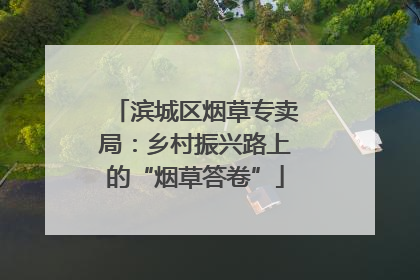 滨城区烟草专卖局：乡村振兴路上的“烟草答卷”