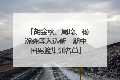 胡金秋、周琦、杨瀚森等入选新一期中国男篮集训名单