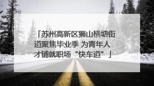 苏州高新区狮山横塘街道聚焦毕业季 为青年人才铺就职场“快车道”