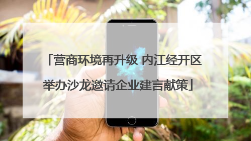 营商环境再升级 内江经开区举办沙龙邀请企业建言献策