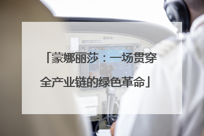 蒙娜丽莎：一场贯穿全产业链的绿色革命