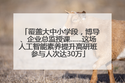 覆盖大中小学段，博导、企业总监授课……这场人工智能素养提升高研班参与人次达30万