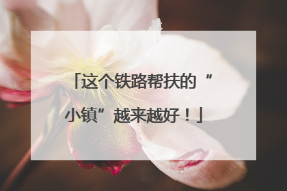 这个铁路帮扶的“小镇”越来越好！