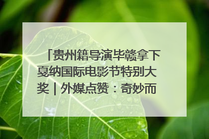 贵州籍导演毕赣拿下戛纳国际电影节特别大奖｜外媒点赞：奇妙而广阔的纯粹电影梦