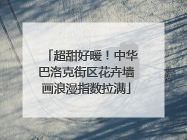 超甜好暖！中华巴洛克街区花卉墙画浪漫指数拉满