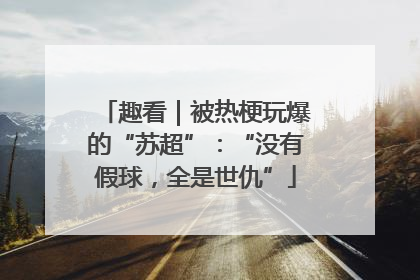 趣看｜被热梗玩爆的“苏超”：“没有假球，全是世仇”