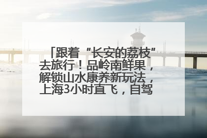 跟着“长安的荔枝”去旅行！品岭南鲜果，解锁山水康养新玩法，上海3小时直飞，自驾高速费优惠
